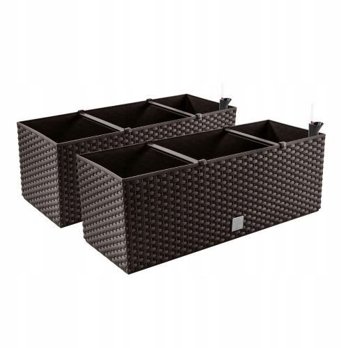  Prosperplast virágcserép 60 cm x 25 x 24 cm műanyag barna és bézs árnyalatú