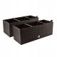  Prosperplast virágcserép 60 cm x 25 x 24 cm műanyag barna és bézs árnyalatú