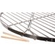  Rács a kandalló felett GRILL TÜZHEZ 60 cm KERTI KRÓM ÁLLVÁBA
