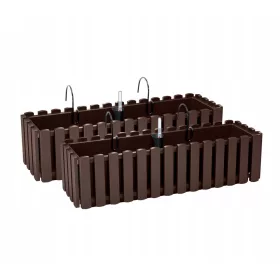    Prosperplast virágcserép 58 cm x 18 x 16,2 cm műanyag szürke és ezüst árnyalatok