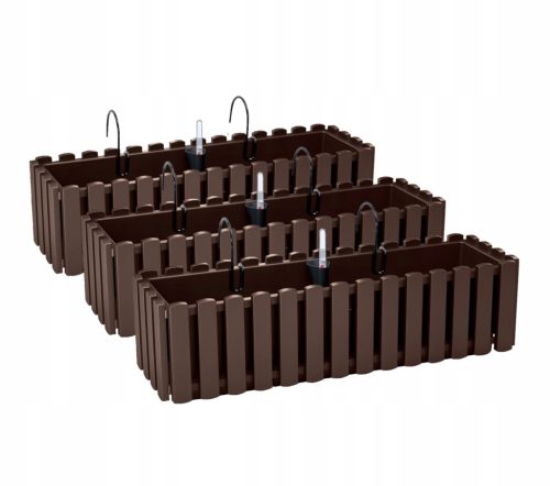  3x Balkon ültető doboz DDEF600 Hooks + System