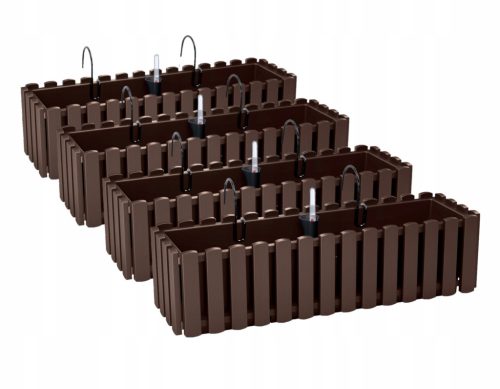  4x Balkon ültető doboz DDEF600 Hooks + System