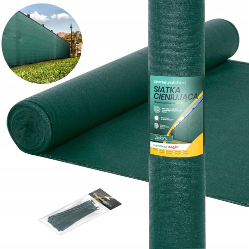 Ernyőháló 140g Linarem SiatkiNets zöld 1,5m x 10m