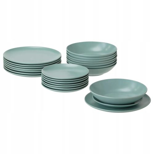 Porcelán edények - Ikea Fargklar ebédszolgálat 18sz Jasnurcus