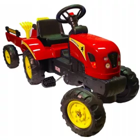  Pedálos traktor pótkocsival + adattábla
