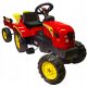  Pedálos traktor pótkocsival + adattábla