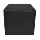 Pouf Cube lábtámasz öko bőr 35x35 fekete