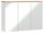  Comad Bali White fürdőszobai szekrény tükörrel 100x69x20 cm fehér
