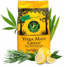    Yerba Mate Green Original Cannabis ízletes lime-mal 1kg POWER 1000g