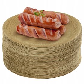   Eldobható étkészlet - Ökológiai papírtányérok 18cm - 100 db ECO