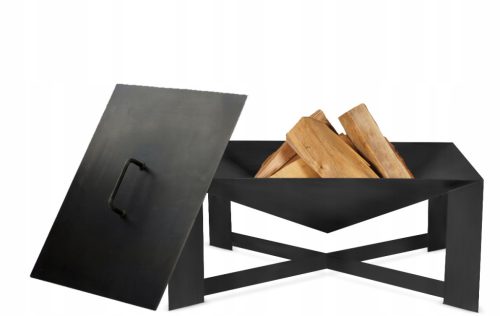  Egyedi kerti tűzrakás 70cm grill + fedél