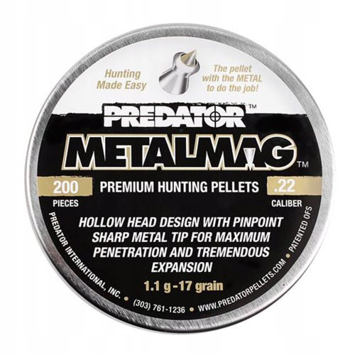 Patronok légpuskához - JSB PREDATOR METALMAG éles pellet 5,5 mm 200 db 22