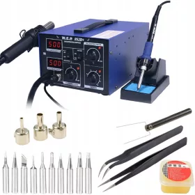   WEP 852D+ forrasztóállomás 2 az 1-ben TIPPEK PASTE Csipesz
