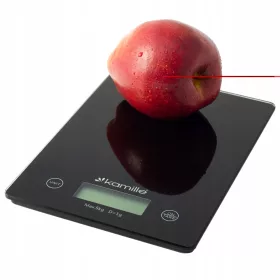    Kamille konyhai mérleg ELEKTRONIKUS KONYHAMÉRLEG fekete 5 kg