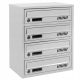Postaláda - EURO GLM4 RAL 7035 LOKATOR BOX + számozás