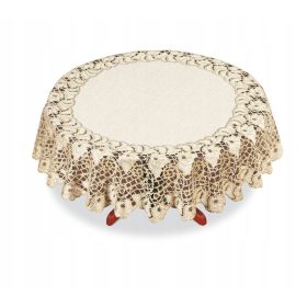   Asztalterítő - Jacquard terítőkerék/arany 04277 átmérő 1340cm