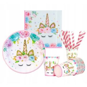   Eldobható étkészlet - TÁNYÉROK, BÖGRÁK, UNICORN UNICORN készlet