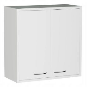    Fürdőszoba szekrény a mosógép felett, matt fehér, 60 cm