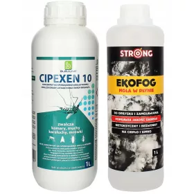    Folyadék csótányok, szúnyogok, hangyák, legyek, ezüsthal ellen Bleu Line 1 kg 1000 ml + Folyadék kullancsok, szúnyogok ellen Erős 1,2 kg