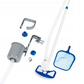   Medence porszívó - Tisztító készlet 4in1 Deluxe Bestway Skimmer medence