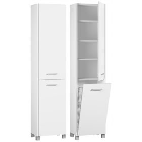 Fürdőszoba oszlop kosár fehér aqua 40 dd-dk_k