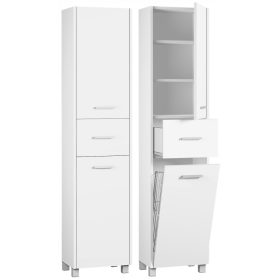 Fürdőszoba oszlop kosár fehér aqua 40 dk-sz_dkk