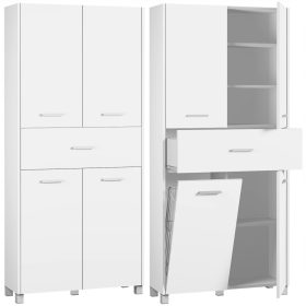 Fürdőszoba oszlop kosár fehér aqua 80dk-sz-dk-k