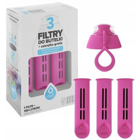  DAFI palackszűrő (3 db) + PINK kupak