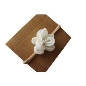   Gyermek fejpánt - Virágcsont sifon puding vanília keresztség