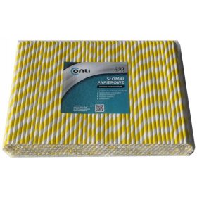   Eldobható étkészlet - ÖKOLÓGIAI papírszívószálak, 250 db