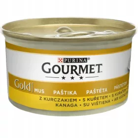   Konzerv macskáknak - Purina ínyenc arany csirke mousse 12x85g