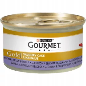   Konzerv macskáknak - Gourmet Gold bárány és zöldbab 12x85g