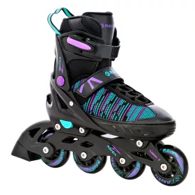   Görkorcsolya gyerekeknek - Rolki Raven Cande Black/Ment/Violet 38-42 gumi