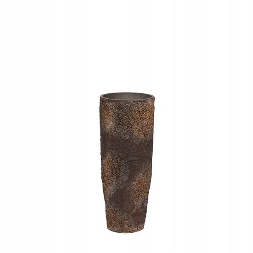 Virágcserepek - Fazekas edények 24 cm x 24 x 60 cm átmérő 24 cm üvegszál + cement, homok és őrölt kő barna és bézs árnyalatai, többszínű