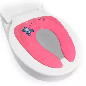   Gyermek WC ülőke - Összecsukható rózsaszín turisztikai WC