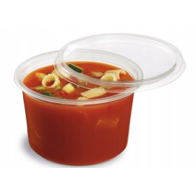   Eldobható étkészlet - Élelmiszertartó + leves fedő 500ml 50 db