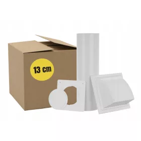   Légcsatorna - Átvezető a légkondicionáló cső kivezetéséhez 13 cm