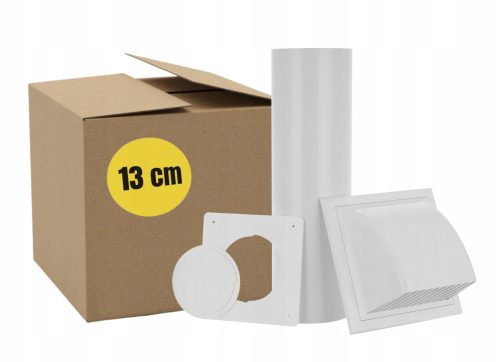 Légcsatorna - Átvezető a légkondicionáló cső kivezetéséhez 13 cm
