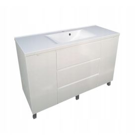    Szabadon álló fürdőszobai szekrény 120 magasfényű lakk