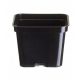  Zoigarden virágcserép 9 cm x 9 x 9 cm, átmérője 9 cm, fekete műanyag