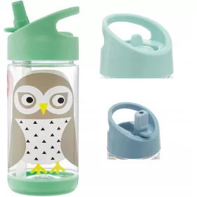  Palack 3 Sprouts Owl Mint 350 ml 17 x 6 cm zöld