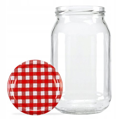 Flakono - 30x Glass JAR 900ml mézlé -tartósítószerekhez