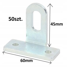   Kerítéstartó - 45 mm fesztávú tartó, babfesztávú rögzítés