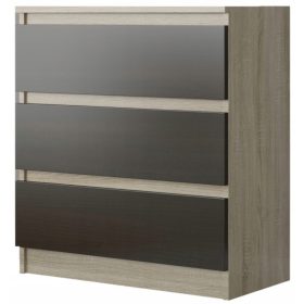   Fiókos szekrény gyerekszobába - A fiókos szekrény 3 Sonoma Mix Wenge R-3 fiókok