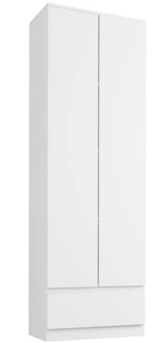 Ruhásszekrény irodai könyvespolc könyv 60 cm 2d 1sz White B-4
