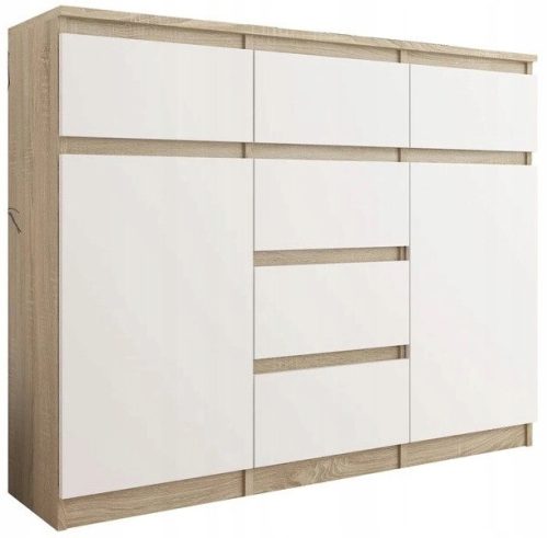 Játékszekrény 98 cm -es szekrény 6 Sonoma Mix S62D fiókok