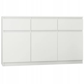   Fiókos szekrény gyerekszobába - Játékláda 98cm szekrény 3 fiók fehér S3