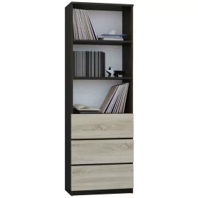 Office Book Bookcase 3 fiókok 3 Wenge Sonoma B3