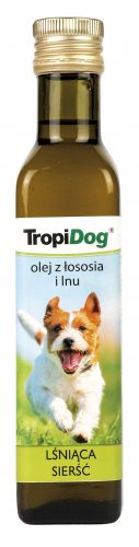Vitaminok macskáknak - TROPIDOG Lazac és lenolaj kutyáknak 750 ml
