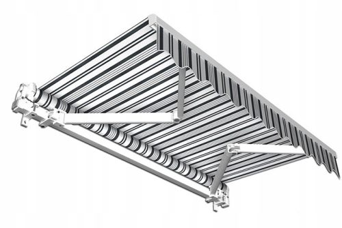  Erkély és terasz napellenző 300 x 200 cm fehér, sárga árnyalatú, többszínű